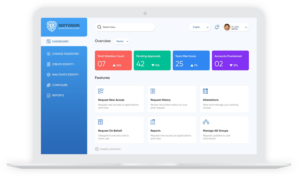 Softvision Corp - Dasboard Preview